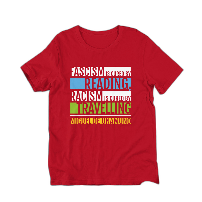 Red Fascism is Cured by Reading t-shirt on plain background, Very Brexit Problems