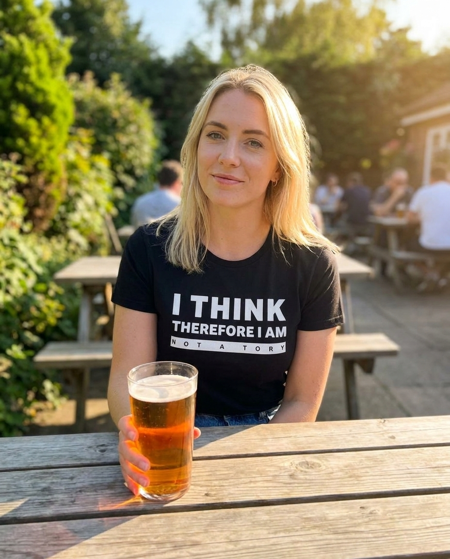 I'm Not a Tory Unisex T-Shirt lifestyle shot