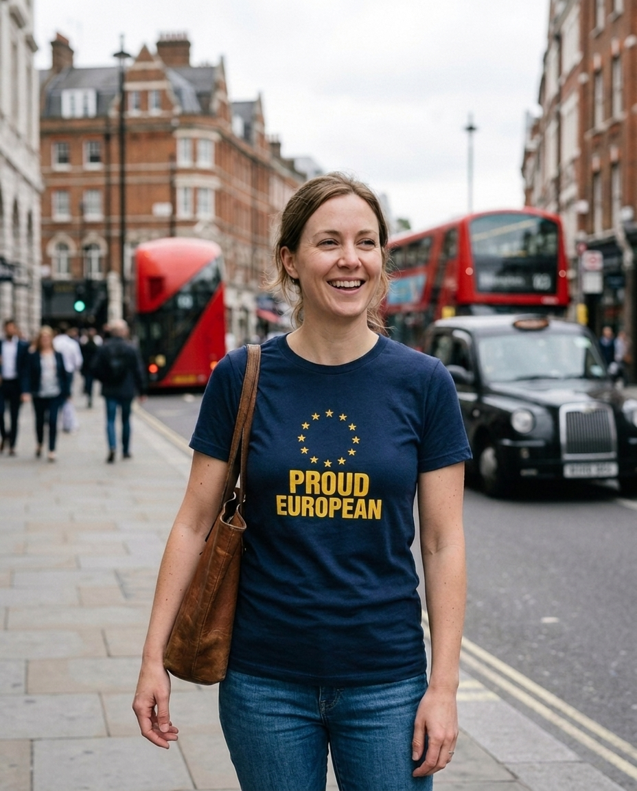 Proud European t-shirt lifestyle