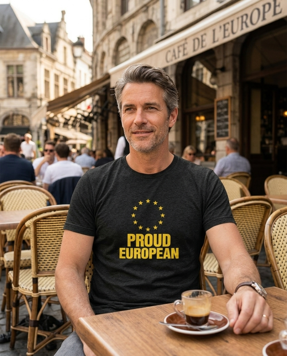 Proud European t-shirt lifestyle