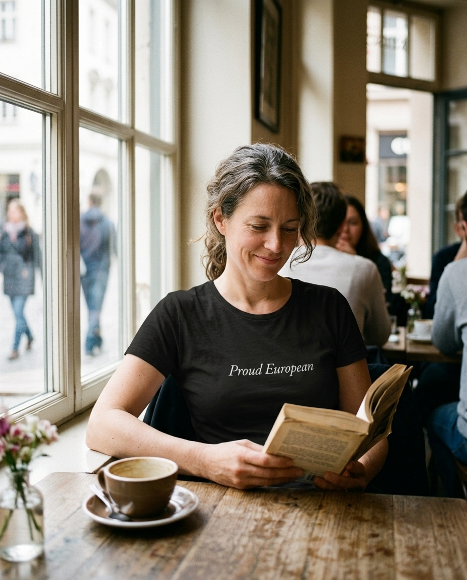 Proud European Subtle t-shirt lifestyle