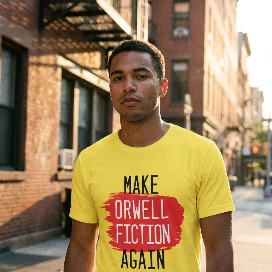 Make Orwell Fiction Again t-shirt