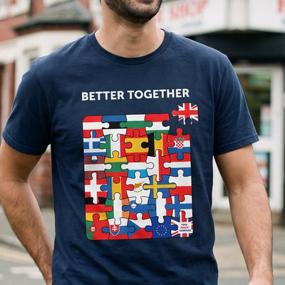 Better Together t-shirt, chest print close-up