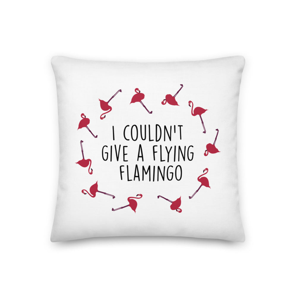 Flying Flamingo Premium Pillow