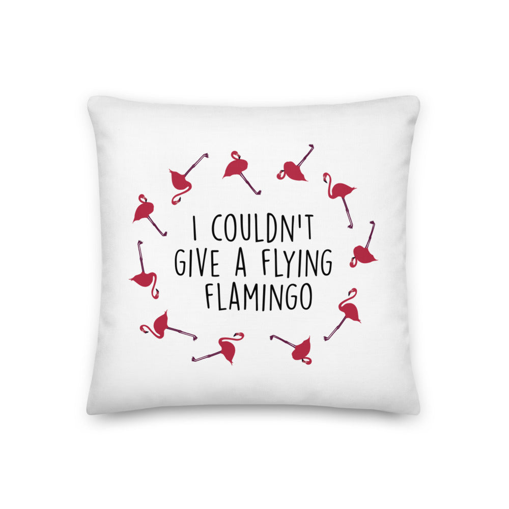 Flying Flamingo Premium Pillow