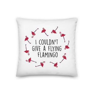 Flying Flamingo Premium Pillow