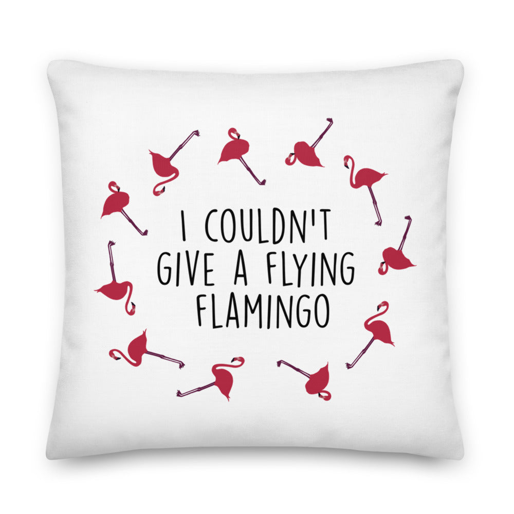 Flying Flamingo Premium Pillow