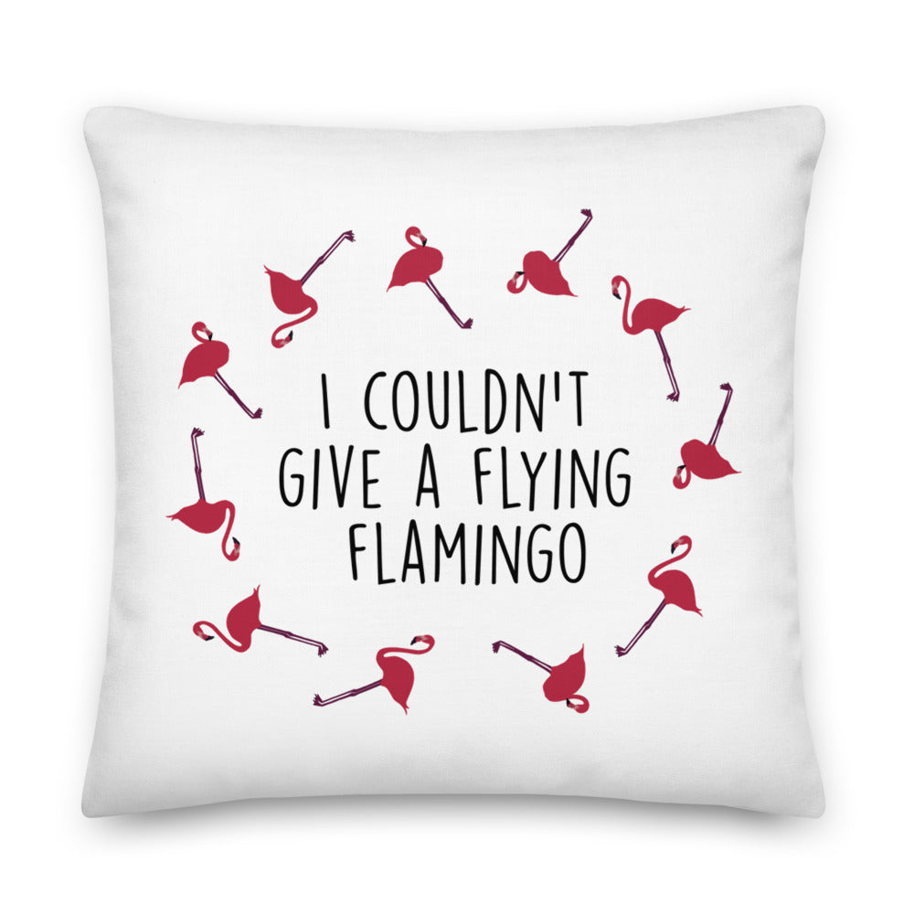 Flying Flamingo Premium Pillow