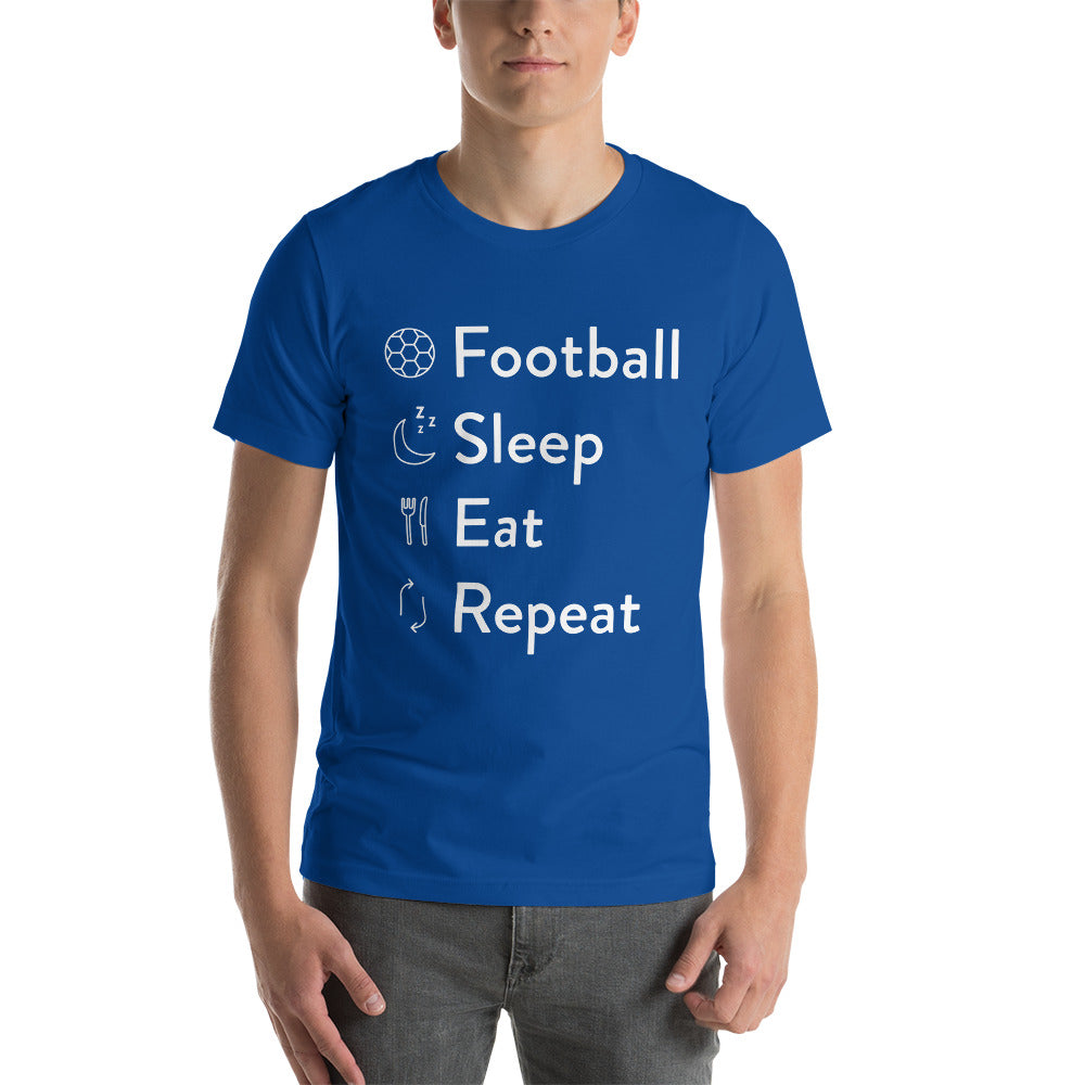 Football Sleep Eat Repeat Unisex T-Shirt