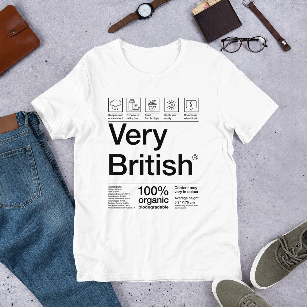 British Care Instructions Unisex T-Shirt