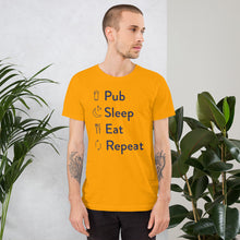 Load image into Gallery viewer, Pub Sleep Eat Repeat Unisex T-Shirt
