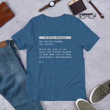 Load image into Gallery viewer, UK Error Recovery Unisex T-Shirt
