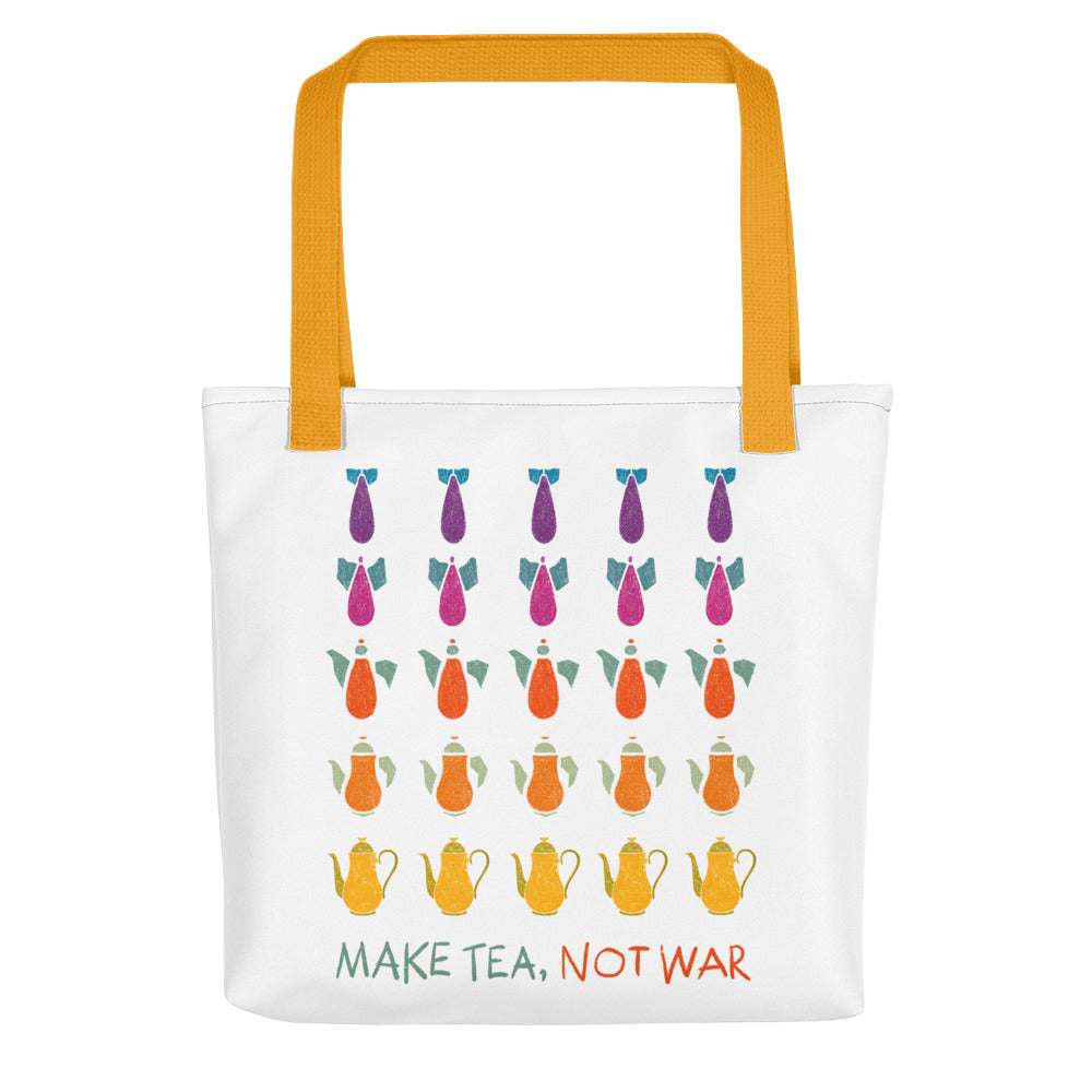 Make Tea Not War Tote bag