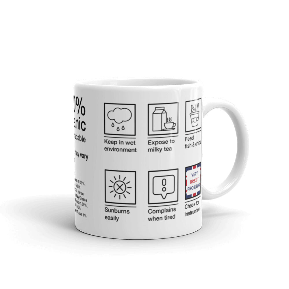 British Care Instructions Mug