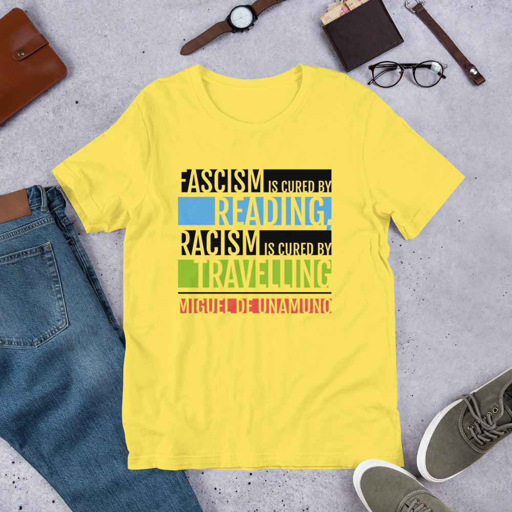 Fascism is Cured by Reading Unisex T-Shirt