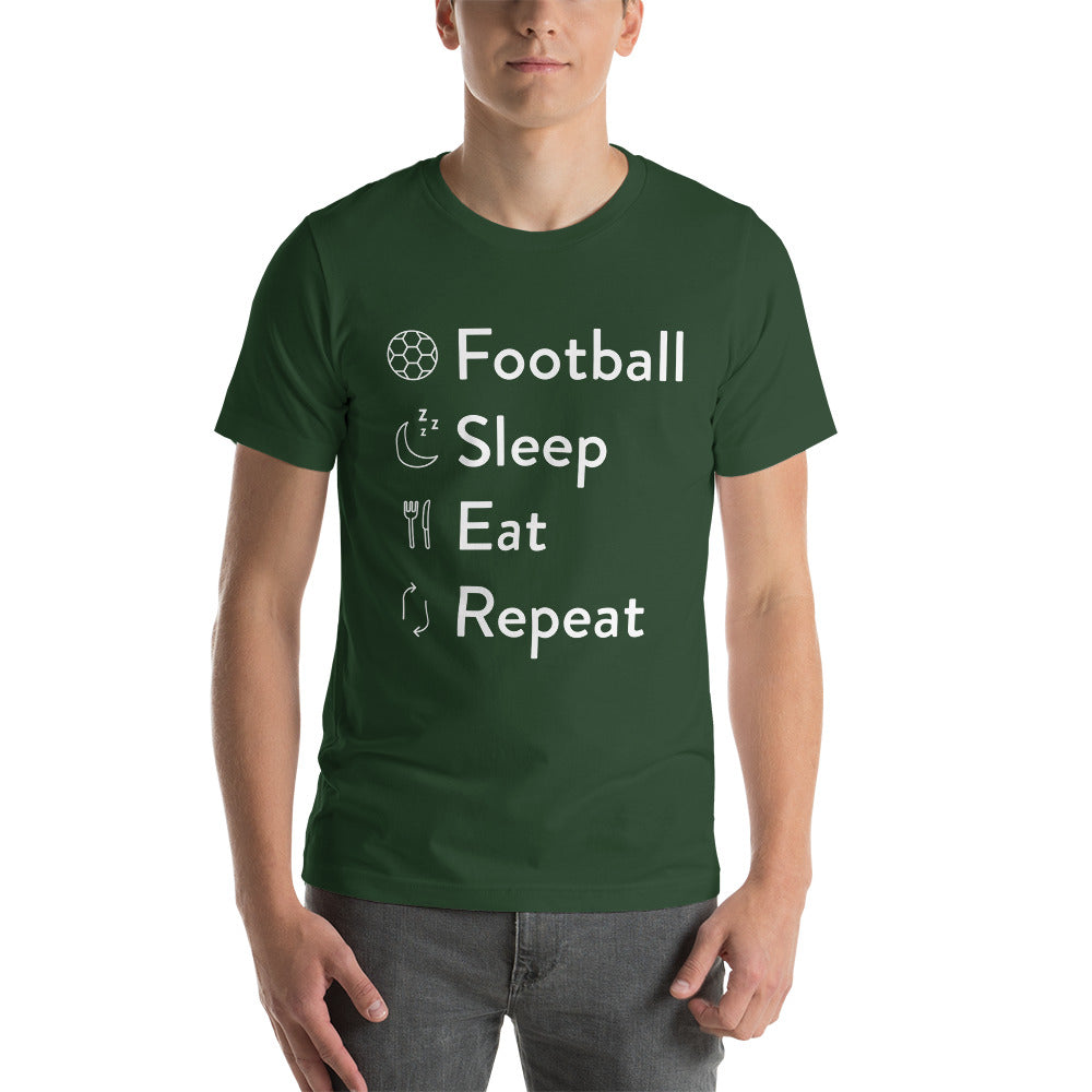 Football Sleep Eat Repeat Unisex T-Shirt