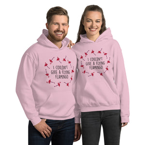 Couldn't give a flying flamingo Unisex Hoodie