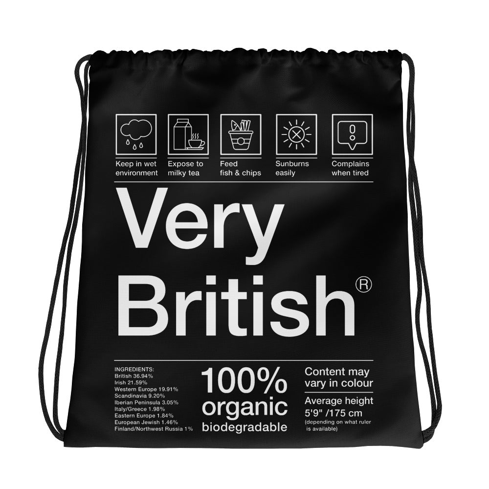 Very British Drawstring bag