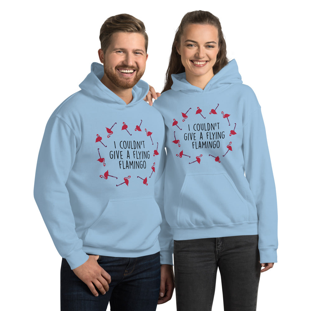 Couldn't give a flying flamingo Unisex Hoodie