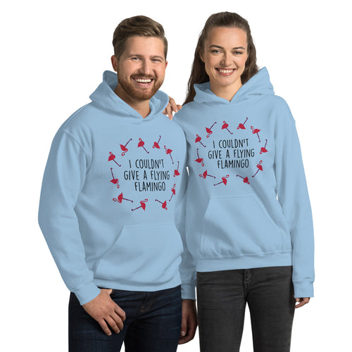 Couldn't give a flying flamingo Unisex Hoodie
