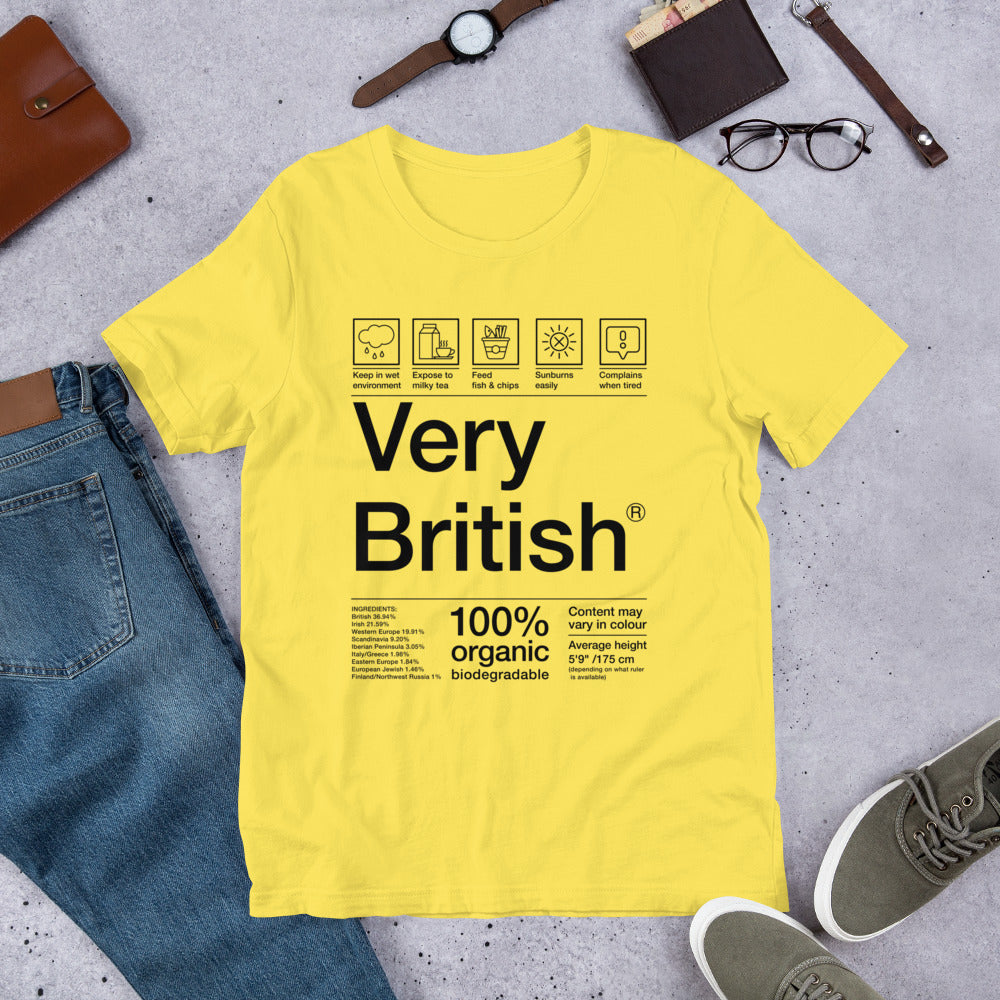 British Care Instructions Unisex T-Shirt