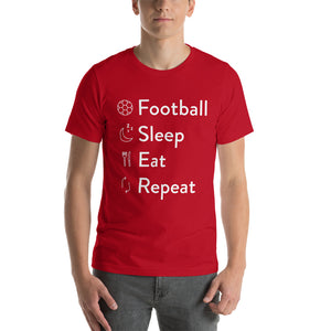 Football Sleep Eat Repeat Unisex T-Shirt
