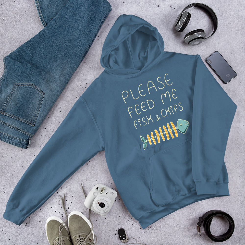 Feed me Fish & Chips Unisex Hoodie