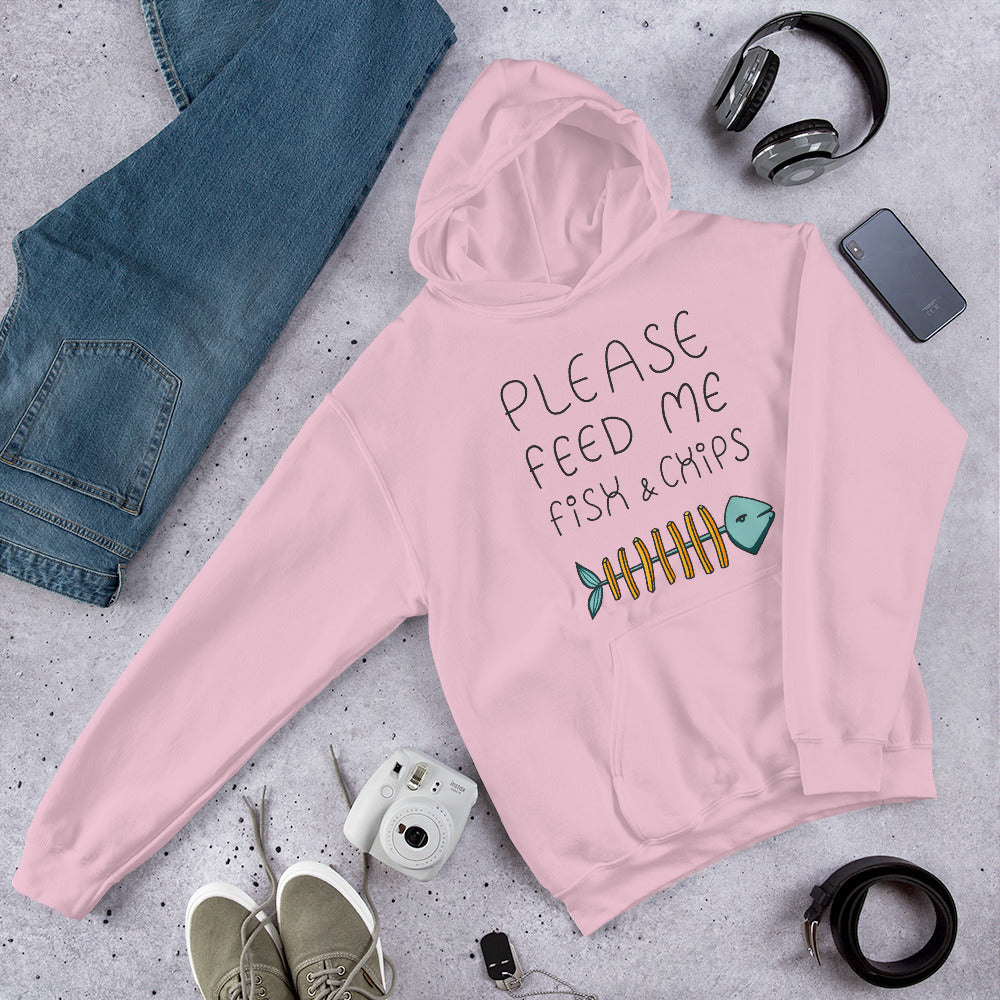 Feed me Fish & Chips Unisex Hoodie