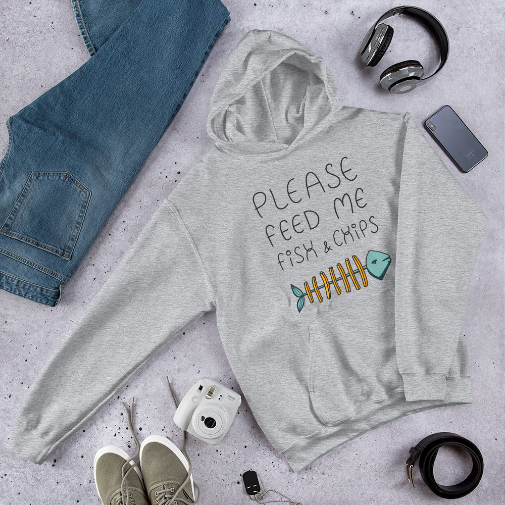 Feed me Fish & Chips Unisex Hoodie