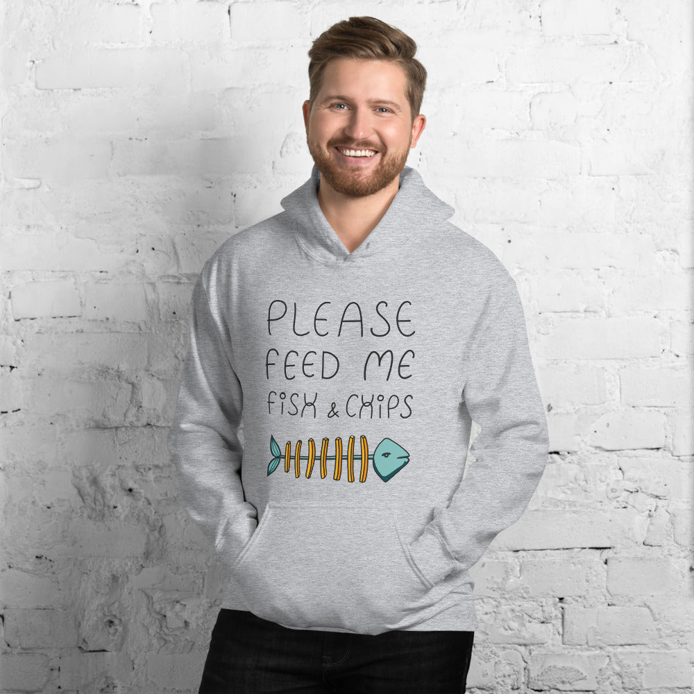 Feed me Fish & Chips Unisex Hoodie