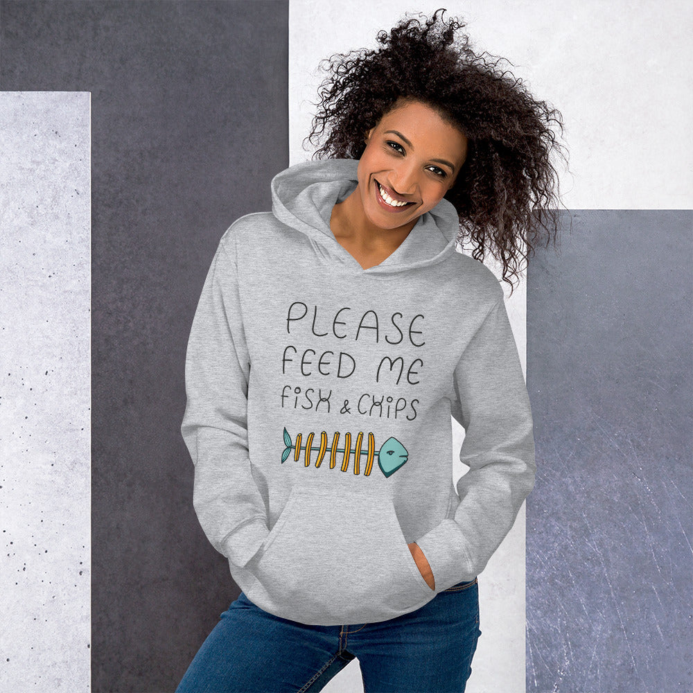 Feed me Fish & Chips Unisex Hoodie