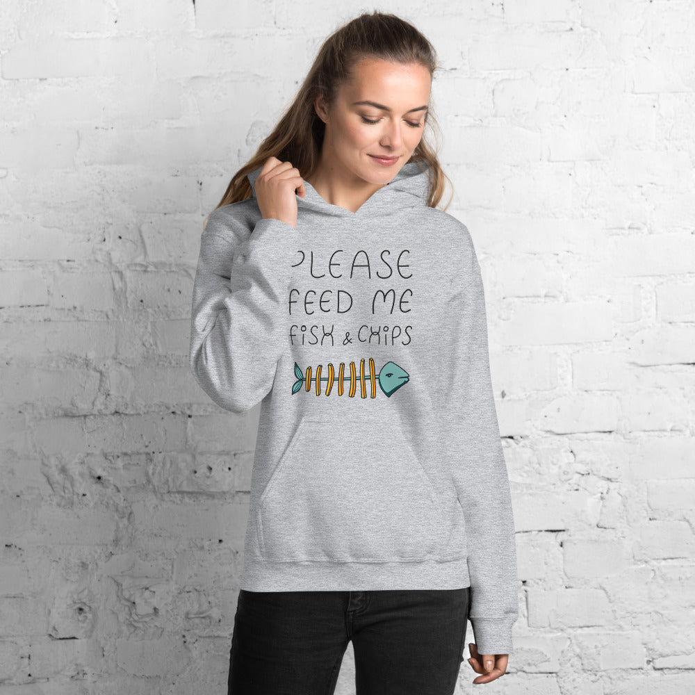 Feed me Fish & Chips Unisex Hoodie