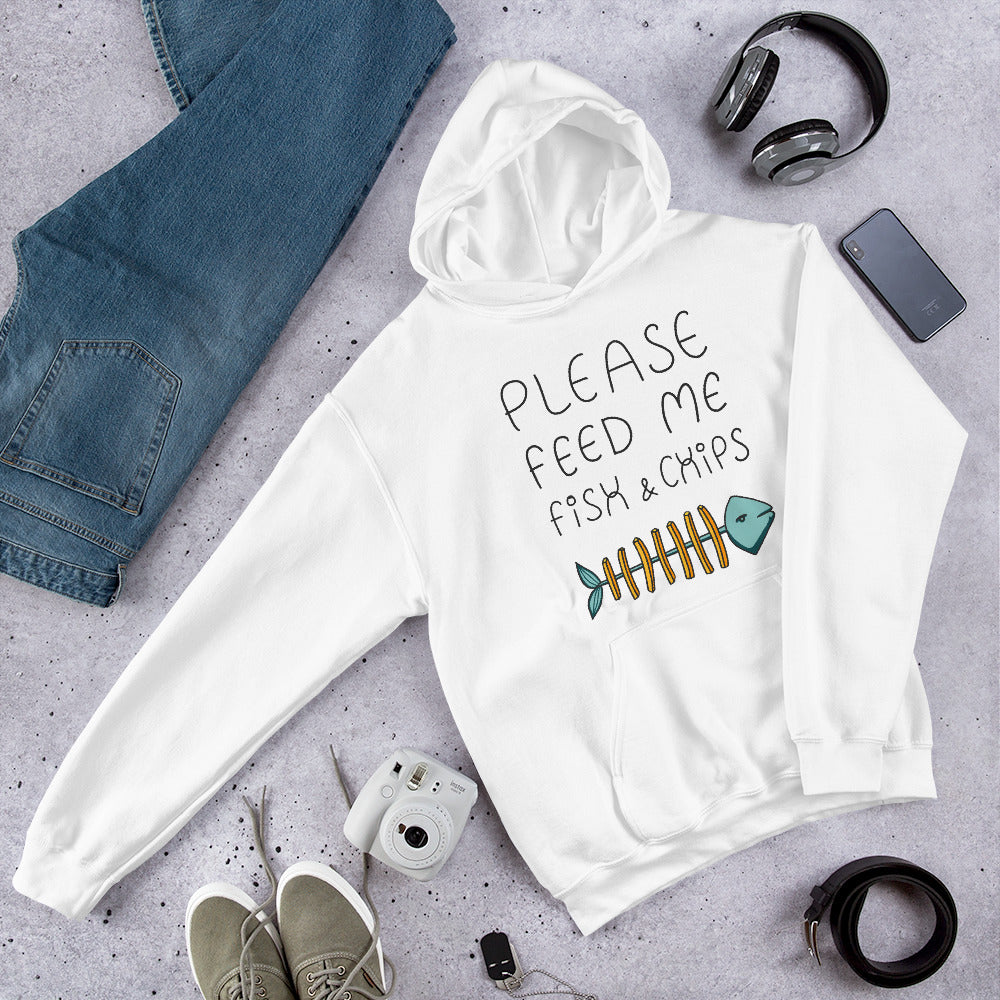 Feed me Fish & Chips Unisex Hoodie