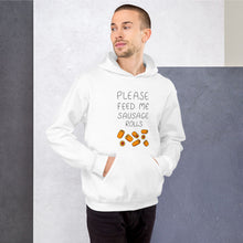 Load image into Gallery viewer, Feed me Sausage Rolls Unisex Hoodie
