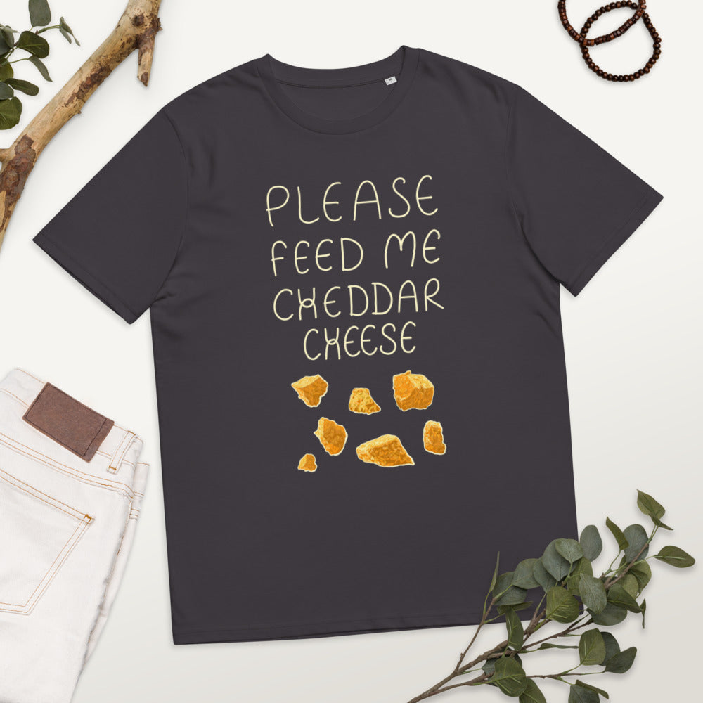Feed me Cheddar Unisex organic cotton t-shirt