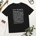 Born to queue Unisex organic cotton t-shirt