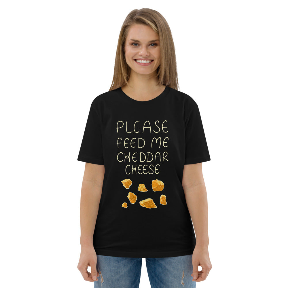 Feed me Cheddar Unisex organic cotton t-shirt