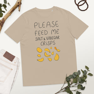 Feed me Crisps organic cotton t-shirt