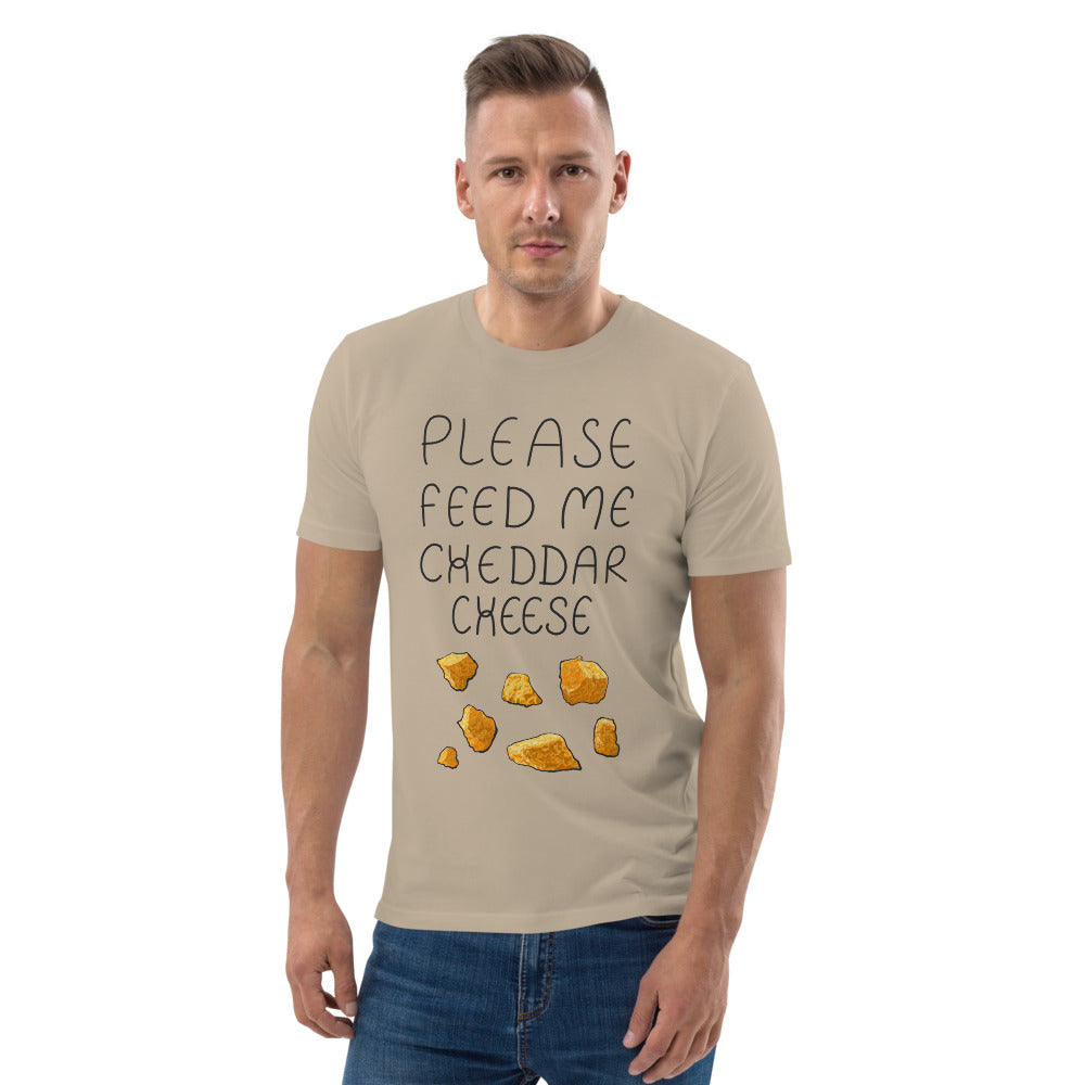 Feed me Cheddar Unisex organic cotton t-shirt