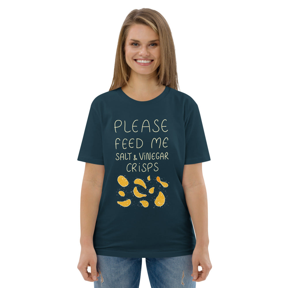 Feed me Crisps organic cotton t-shirt