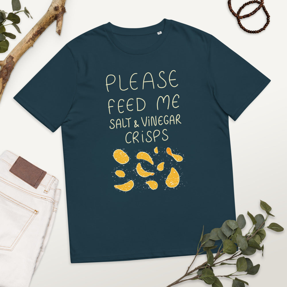 Feed me Crisps organic cotton t-shirt