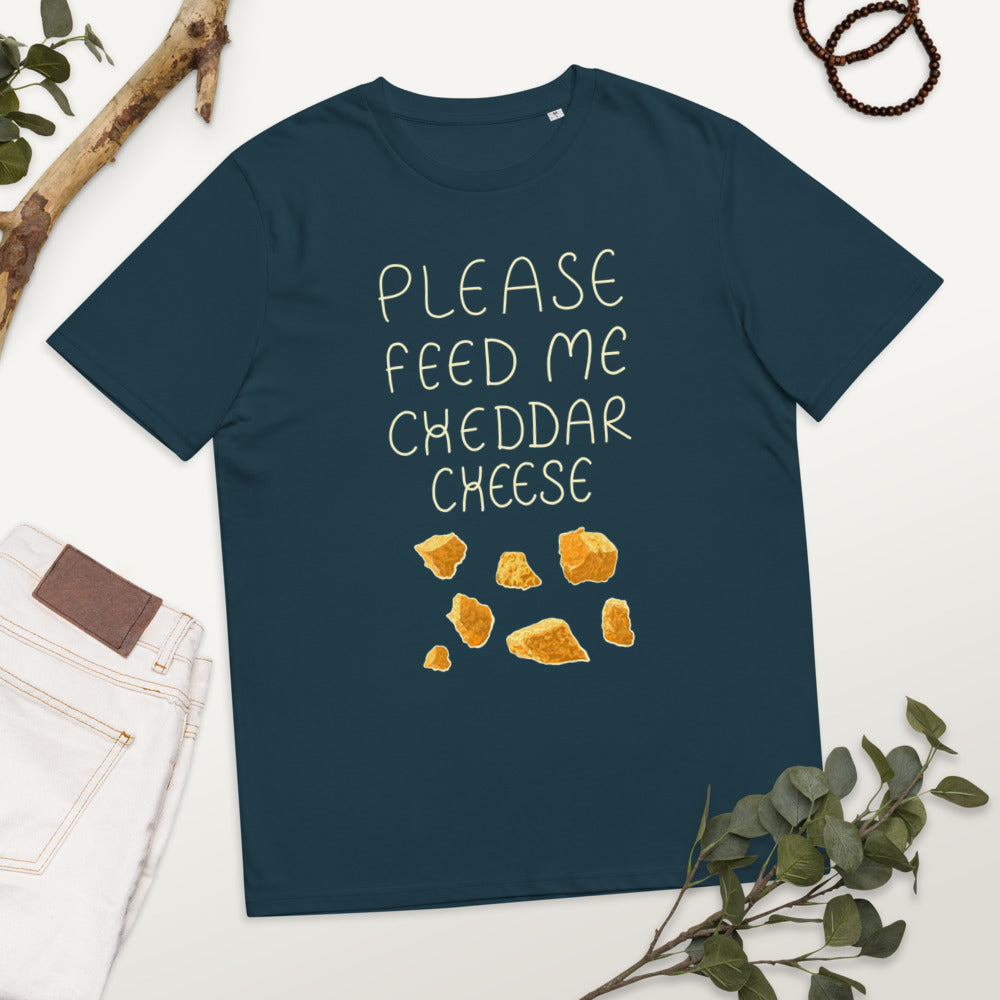 Feed me Cheddar Unisex organic cotton t-shirt