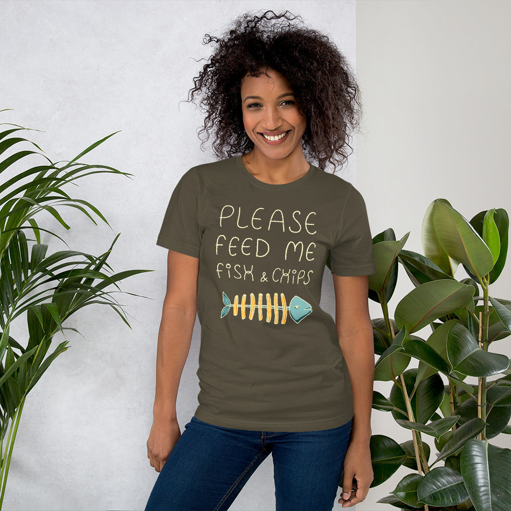 Feed me Fish & Chips Unisex T-Shirt